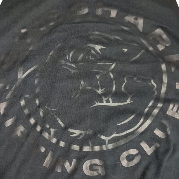 Woman's Medium Gym Shark Lifting Club Razor Back Tank - Picture 2 of 3